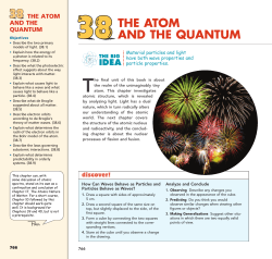 THE ATOM AND THE QUANTUM