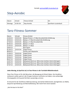 Step-Aerobic Tanz-Fitness-Sommer