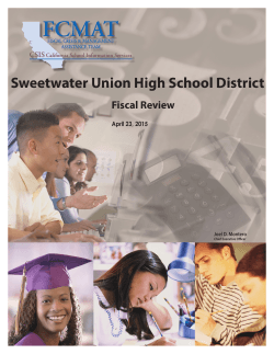 Sweetwater UHSD final report - Fiscal Crisis & Management