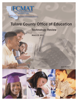 Tulare COE final report - Fiscal Crisis & Management Assistance Team