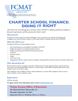 charter school finance: doing it right