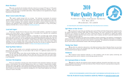 2010 Water Quality Report - Frederick County Sanitation Authority