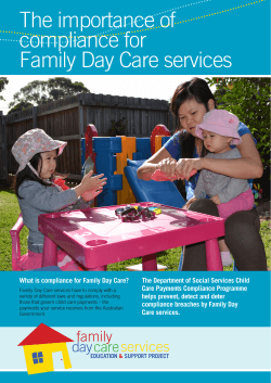 The importance of compliance for Family Day Care services