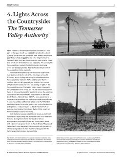 4. Lights Across the Countryside: The Tennessee Valley Authority