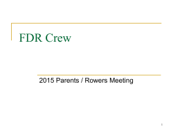 FDR Crew - Hyde Park Rowing Association