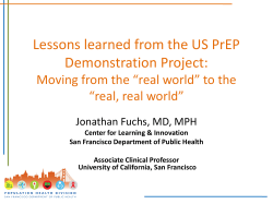 Lessons learned from the US PrEP Demonstration Project: