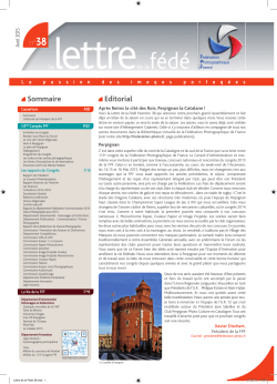 Editorial Sommaire - FÃ©dÃ©ration Photographique de France