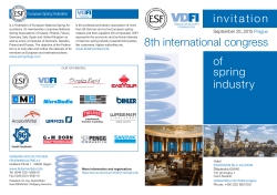 invitation 8th international congress of spring industry