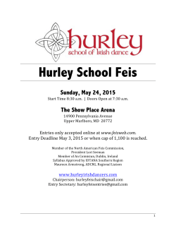Hurley School Feis Syllabus 2015