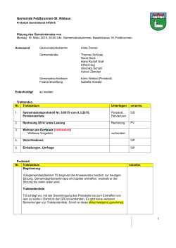 GR-Protokoll Nr. 04/2015 - Gemeinde Feldbrunnen