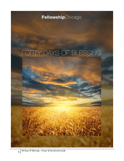 40 Days of Blessing - Fellowship Chicago