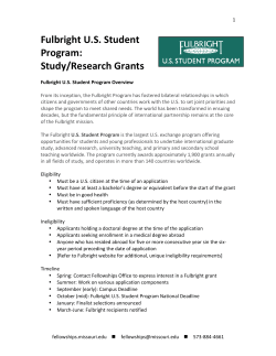 Fulbright Study/Research Handbook