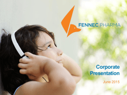 View our corporate presentation