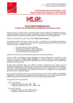 InformaciÃ³n e Inscripciones EC HLP Julio 2015