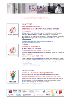 ProgramaciÃ³n 2015 - Feria del Libro Beauchef