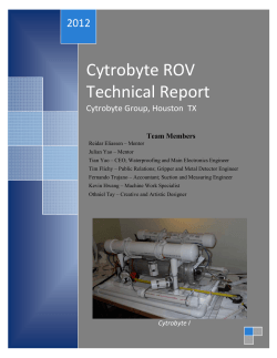 Cytrobyte ROV Technical Report