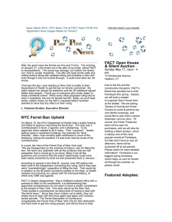 Ferret Paw Print March 2015 - Ferret Association of Connecticut