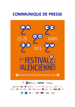8 eme communique - Festival 2 Valenciennes