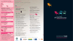 programme2009 - Festival de la Voix de ChÃ¢teauroux