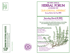 2015 Herbal Forum - International Festival
