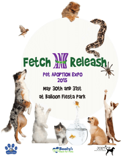 read more - Fetch And Releash Pet Adoption Expo