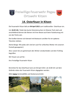 14. Osterfeuer in Kitzen