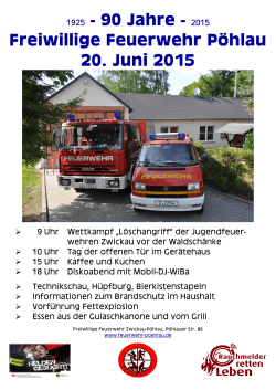 1925 - 90 Jahre - 2015 Freiwillige Feuerwehr - Zwickau