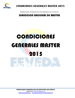 Condiciones Generales Master 2015 Corregido Definitivo