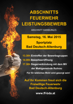 PlakatAFLB2015 - Freiwillige Feuerwehr Bad Deutsch Altenburg