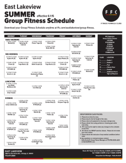 PDF Schedule - Fitness Formula Clubs