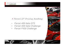 Ferrari GT Driving Academy Brochure