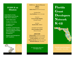 Florida Grant Developers Network K-12