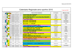 CALENDARIO gare regionali 2015 - Comitato Regionale Liguria F.G.I.