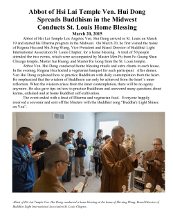 Abbot of Hsi Lai Temple Ven. Hui Dong Spreads Buddhism in the