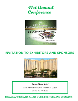 41st Annual Conference Rosen Plaza Hotel
