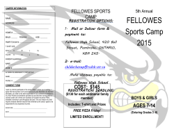 FELLOWES Sports Camp 2015