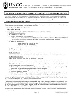 2015â2016 federal direct graduate plus loan application instructions