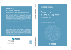 Gouverner Ã  l`Ã¨re du Big Data