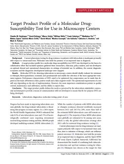Target Product Profile of a Molecular Drug