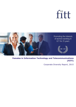 (FITT) Corporate Diversity Report, 2015