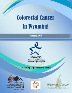 Colorectal Cancer In Wyoming - Wyoming Comprehensive Cancer