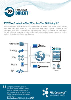 FTP Was Created In The 70`s... Are You Still Using It?