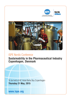 Sustainability in the Pharmaceutical Industry Copenhagen