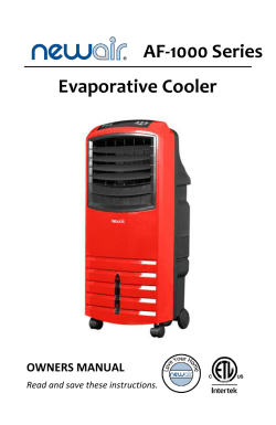 Evaporative Cooler AF-1000 Series
