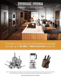 Purchase a Sub-Zero and Wolf appliance package and get up to