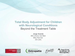 Total Body Adjustment for Children with Neurological Conditions