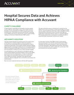 Hospital Secures Data and Achieves HIPAA Compliance