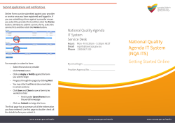 National Quality Agenda IT System (NQA ITS)