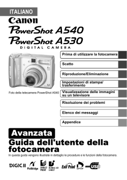 Avanzata Guida dell`utente della fotocamera