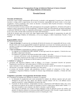 Regolamento - UniversitÃ  degli Studi di Milano